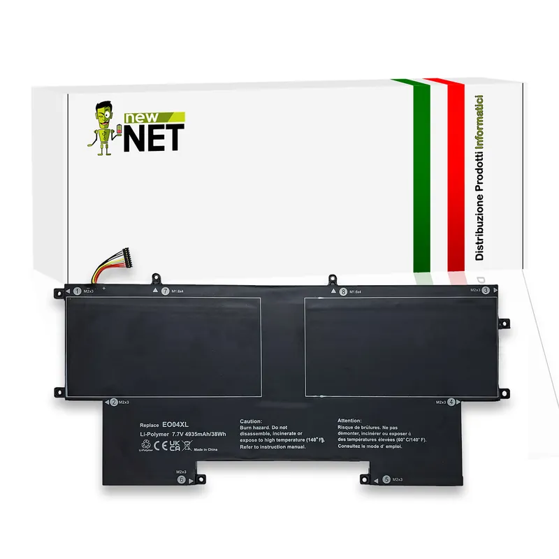Batteria EO04XL 38Wh per HP EliteBook Folio G1 – 7.7V / 4935mAh