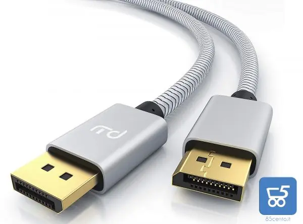 Primewire 1m Cavo DisplayPort 8k Audio Video Display Port DP to DP Alta qualitá 7680 x 4320 a 60 Hz – 3840 x 2160 a 120 Hz – 1920 x 1200 a 240 Hz – 32,4 Gbit/s