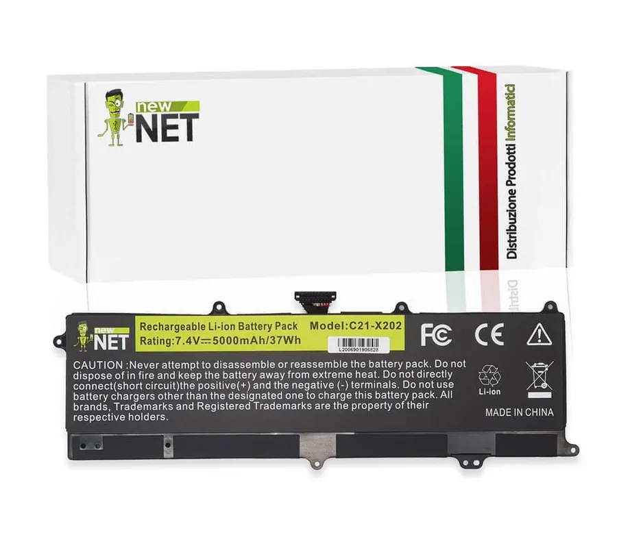 Batteria 37Wh per Asus Vivobook S200e – 7.4 V / 5000 mAh