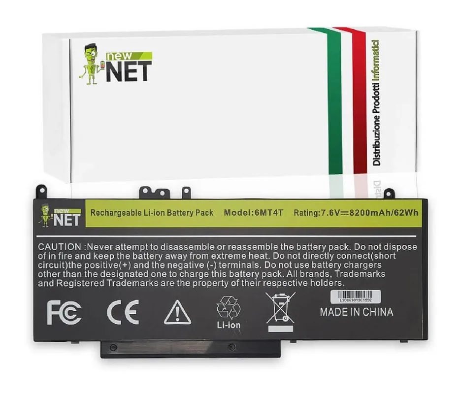 Batteria 62Wh per Dell Latitude E5470 – 7.6 V / 8200 mAh