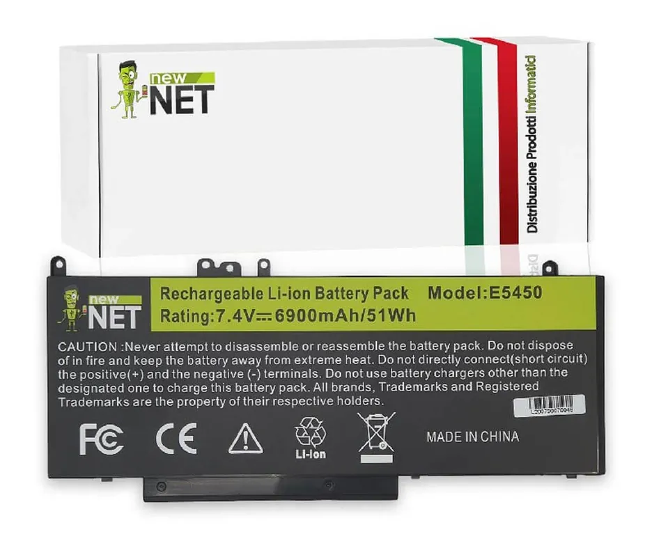 Batteria 51Wh per Dell Latitude E5450 – 7.4 V / 6900 mAh