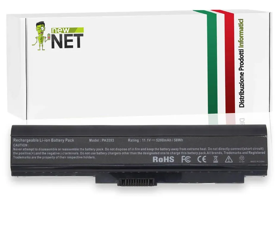 Batteria 58Wh per Toshiba Tecra M8 Serie – 10.8-11.1 V / 5200 mAh