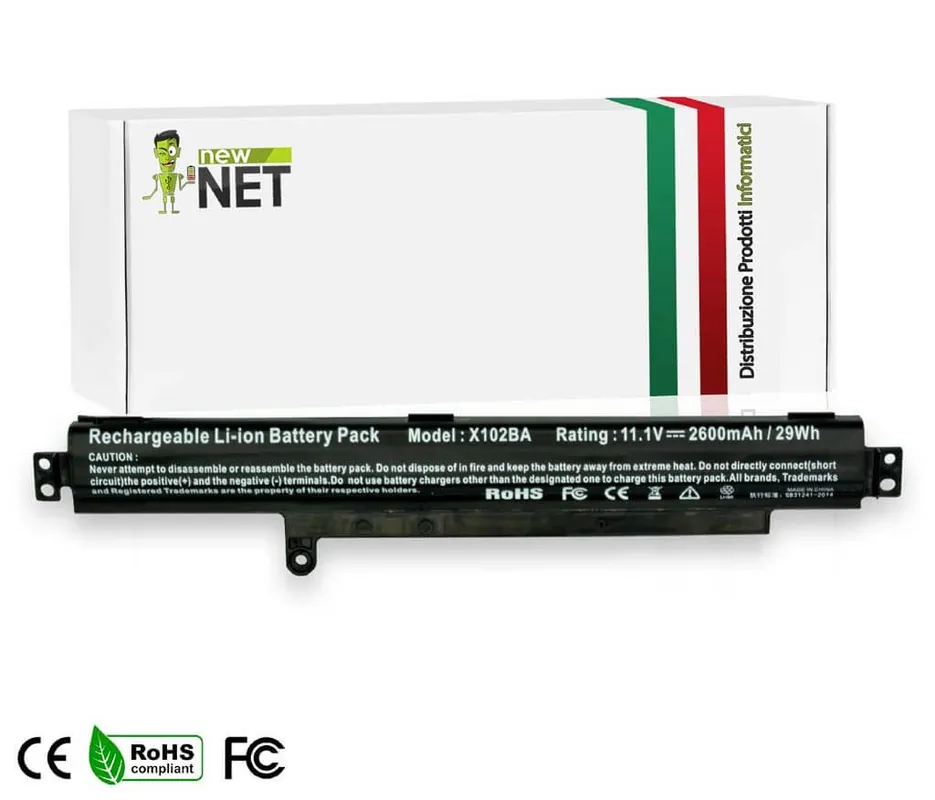 Batteria 29Wh per Asus VivoBook X102 Serie – 10.8-11.1 V / 2600 mAh