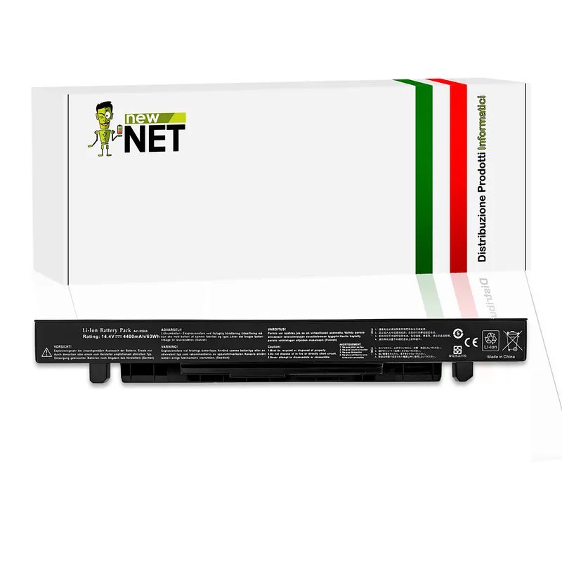 Batteria A41-X550A per notebook ASUS – 14.4-14.8V, 4400mAh, 63Wh