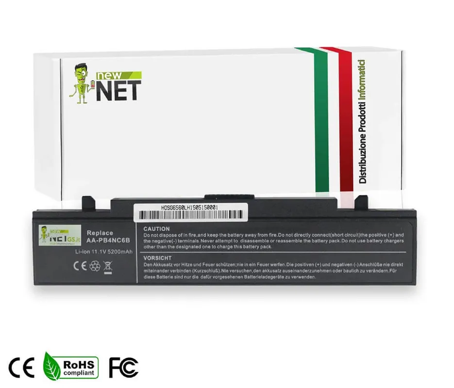 Batteria 58Wh per Samsung NP Serie – 10.8-11.1 V / 5200mAh