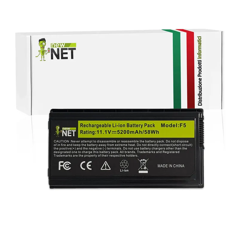 Batteria 58Wh per Asus F5 Serie – 10.8-11.1 V / 5200mAh