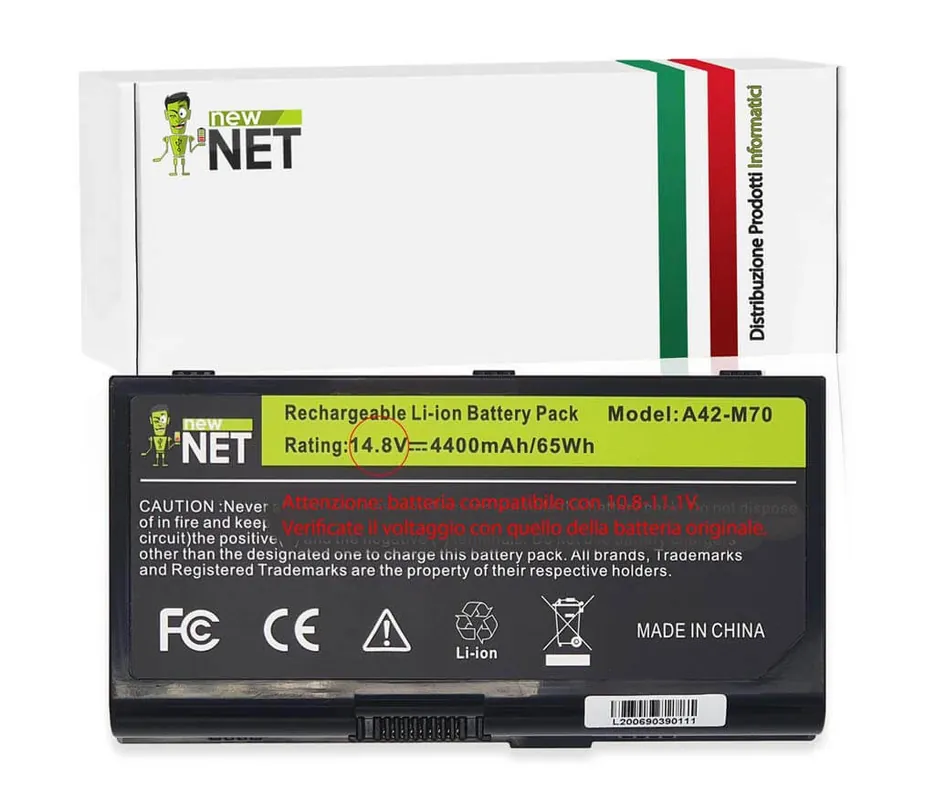 Batteria 65Wh per Asus M70 – 14.4-14.8 V / 4400mAh
