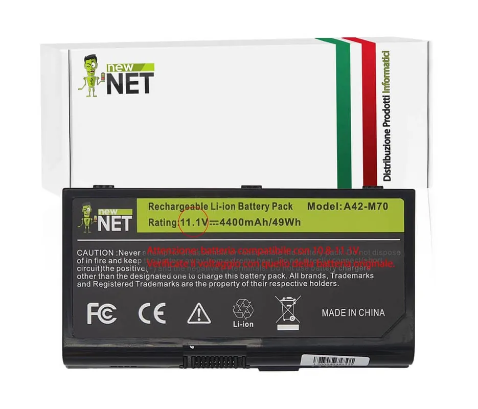 Batteria 49Wh per Asus M70 – 10.8-11.1 V / 4400mAh
