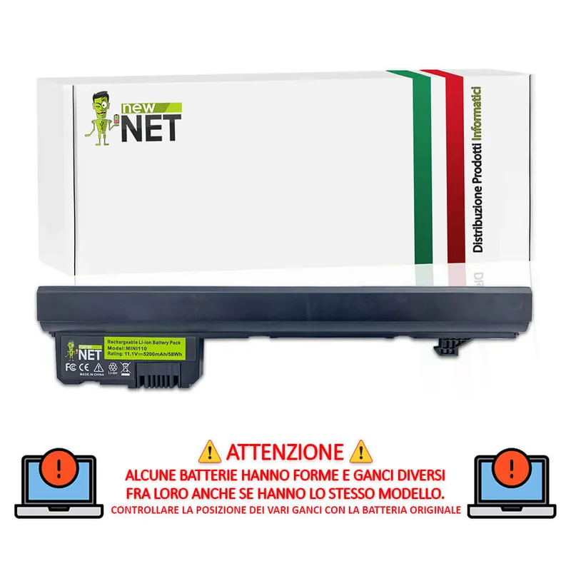 Batteria 58Wh per HP Mini – 10.8-11.1 V / 5200mAh