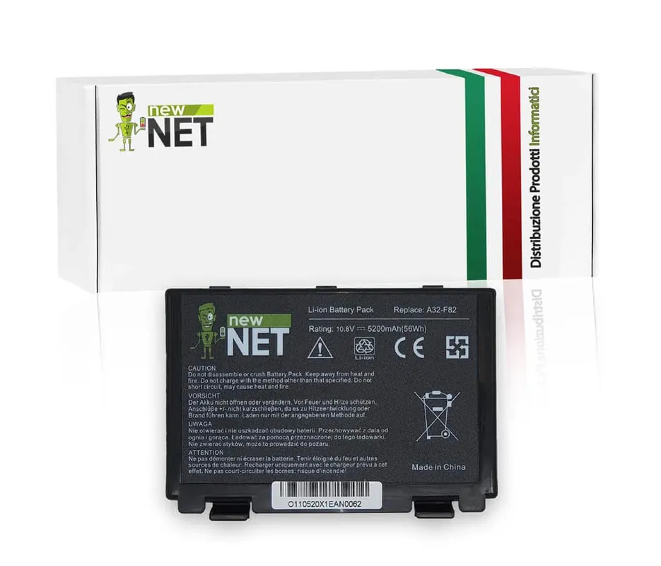 Batteria 56Wh per Asus K50 Serie – 10.8-11.1 V / 5200mAh