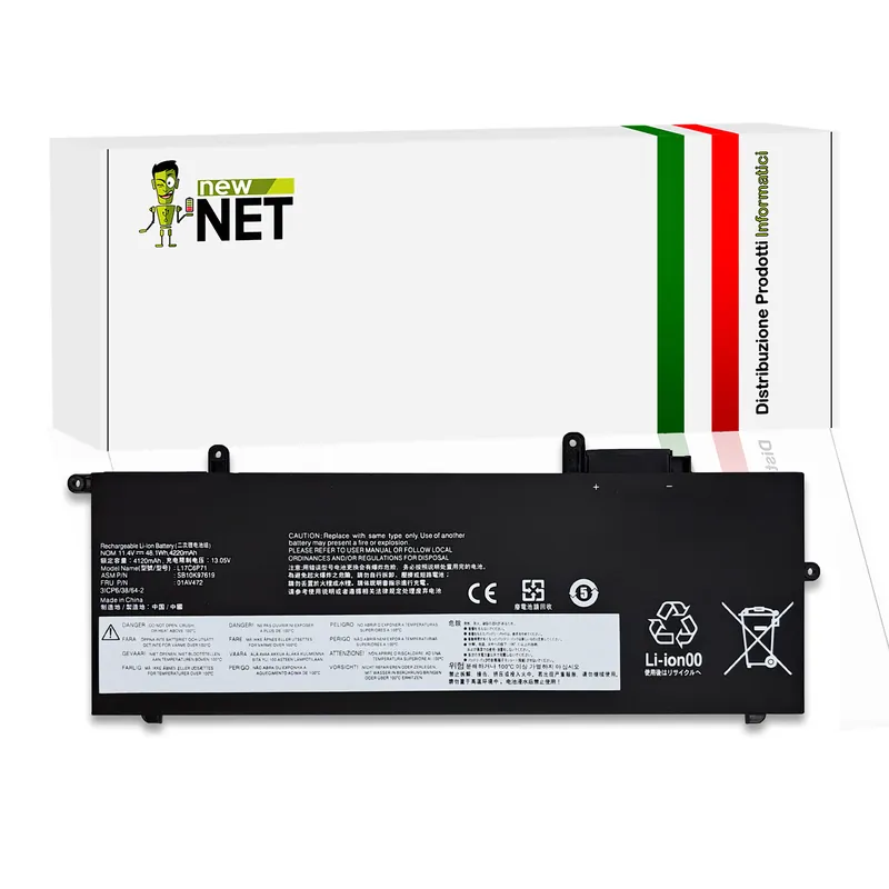 Batteria L17C6P71 per Lenovo ThinkPad X280 – 11.4-11.46V, 4220mAh / 48Wh