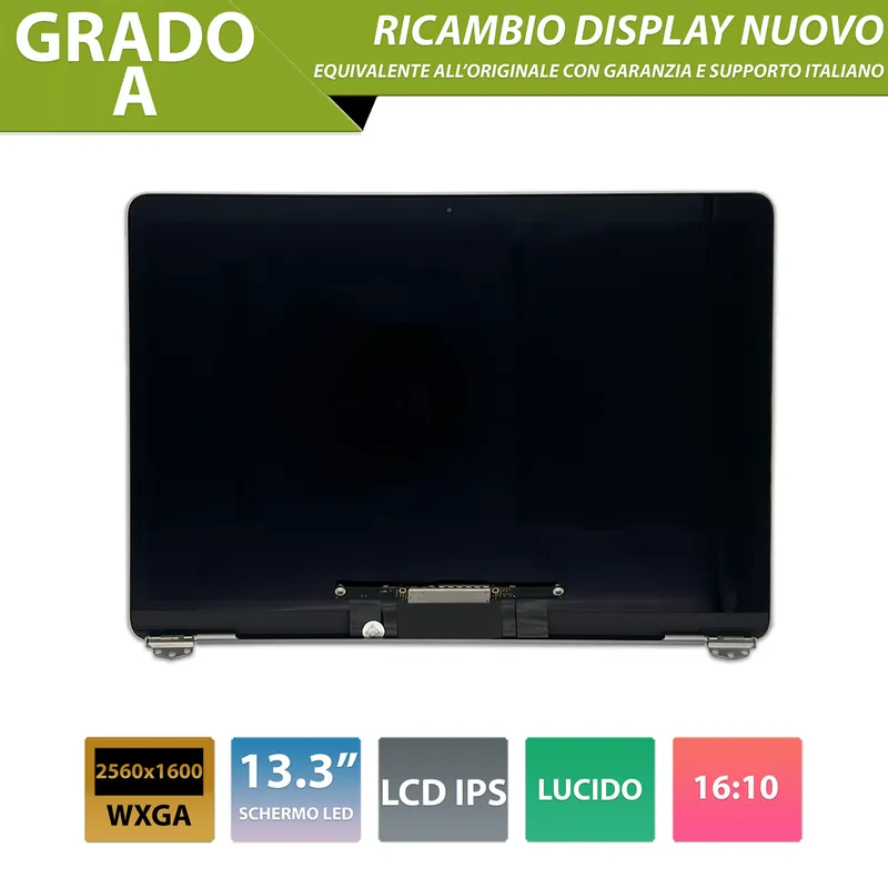 Display compatibile con Apple MacBook Air (13, 2020) 13.3 pollici, model A2179 – Colore Space Gray / Grigio siderale