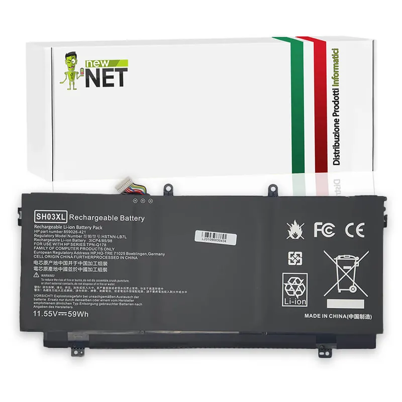 Batteria 59Wh per HP Spectre X360 13-w Serie – 11.55V / 5100mAh