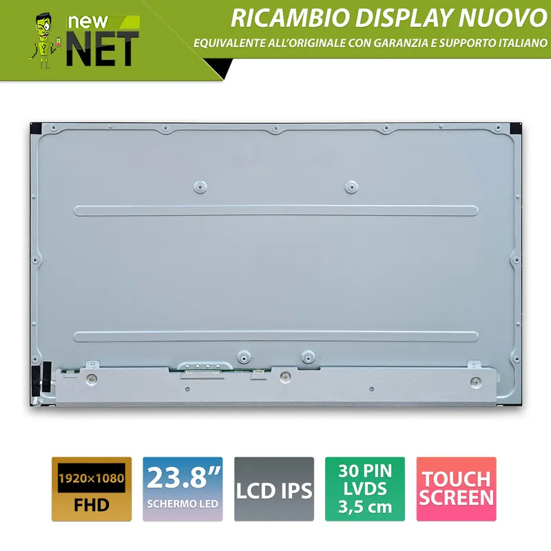 Display touchscreen LM238WF5-SSE5 LCD IPS 23.8 pollici 30 pin LVDS, 1920×1080 FHD
