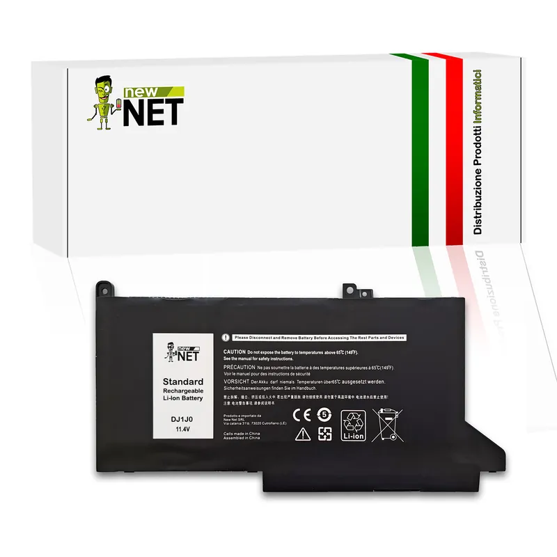Batteria DJ1J0 per Dell Latitude 7280 – 11.4V, 3680mAh, 42Wh