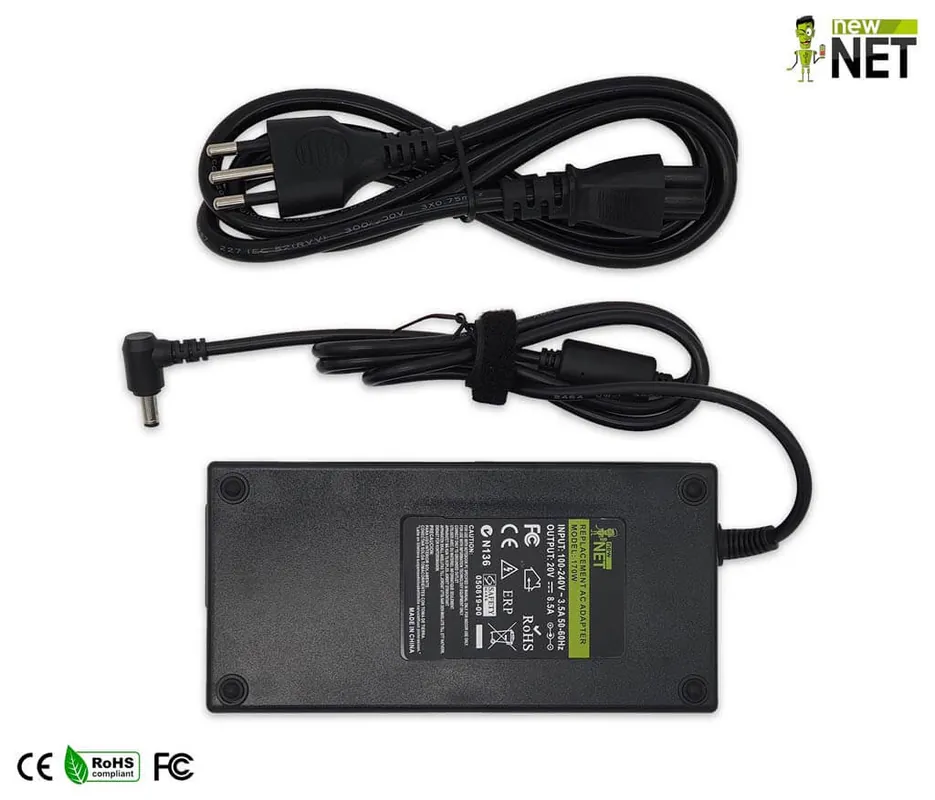 Alimentatore 170W per Lenovo IdeaPad Y510p Serie – 20 V / 8.5 A – 5.5 x 2.5 mm