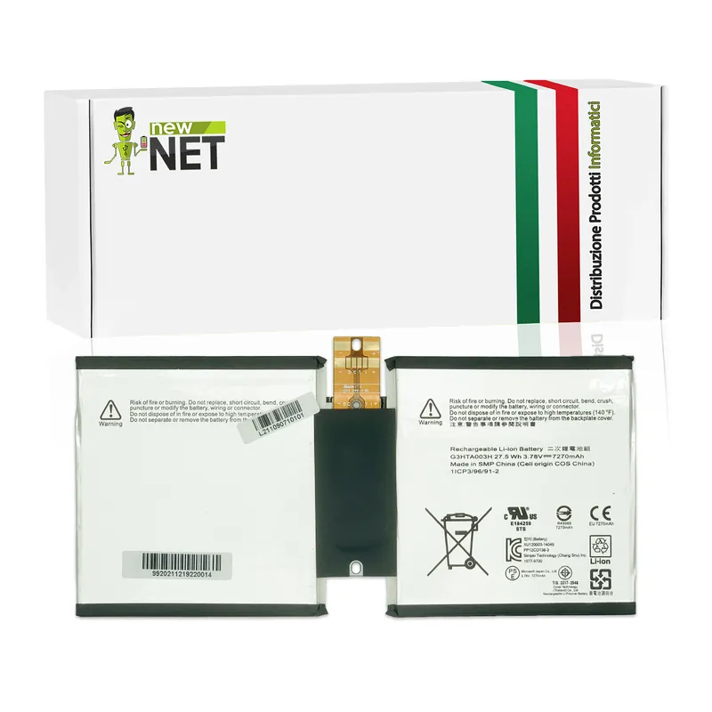 Batteria G3HTA003H per Microsoft Surface 3 – 3.78 V / 7270 mAh
