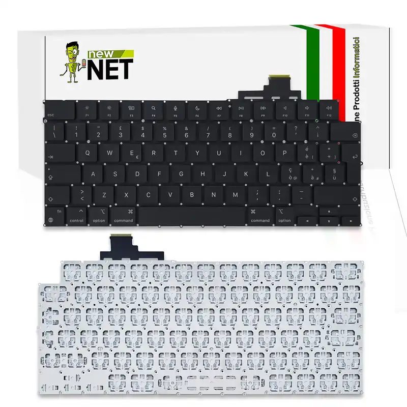 Tastiera per Apple MacBook Air 13 M2 2022 A2681 – senza frame, non retroilluminata, nera