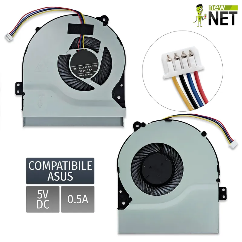 Ventola CPU fan per ASUS X450C, X450CA, X450CC, X450CP