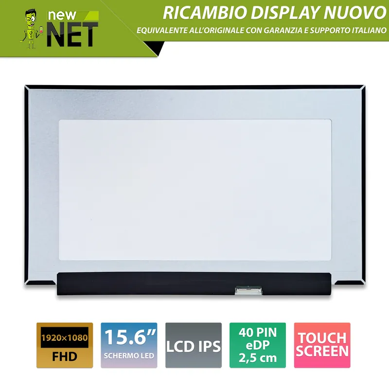 Display touchscreen LCD IPS 15.6 pollici 40 pin eDP, 1920×1080 FHD