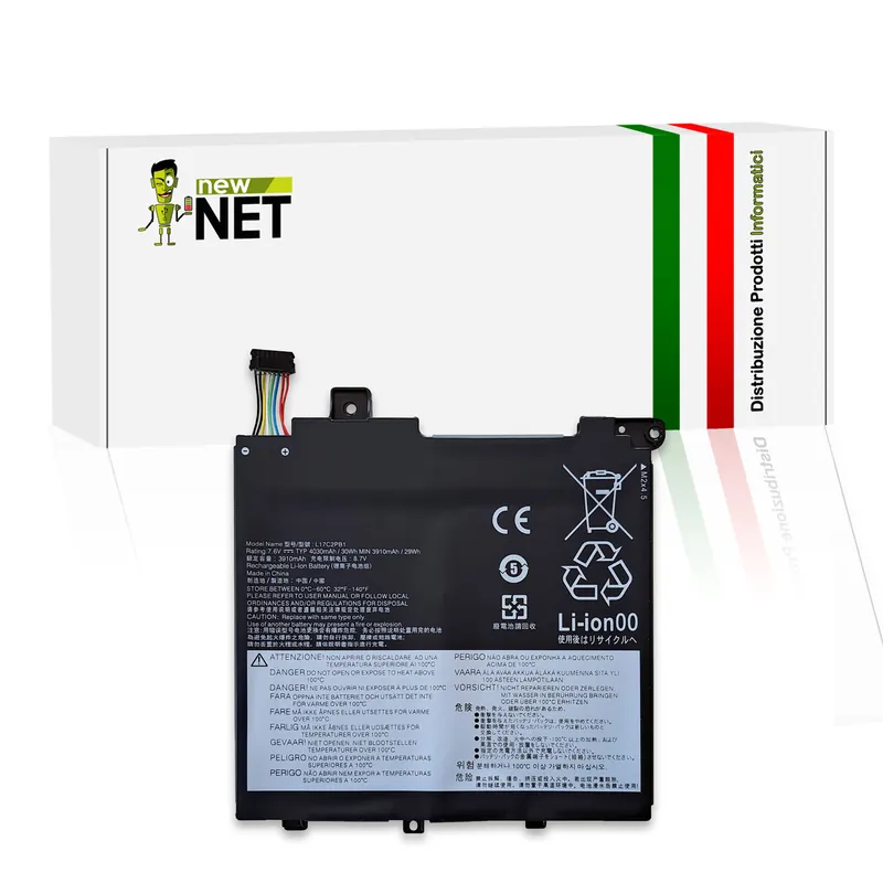 Batteria L17C2PB1 29Wh per Lenovo V130, V330 – 7.5-7.7V / 3910mAh