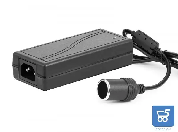 Alimentatore Inverter per auto AC 110V 220V a DC 12V 5A Presa Accendisigari