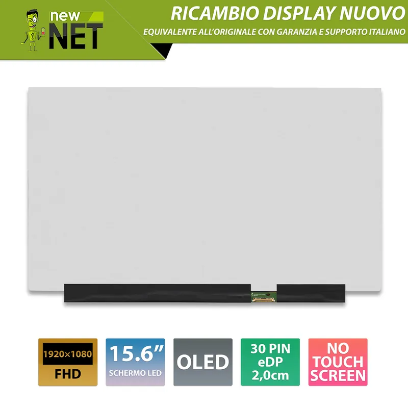 Display OLED ATNA56YX03 15.6 pollici, connettore eDP 30 pin, 1920×1080 Full HD
