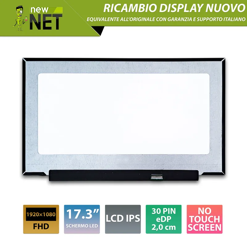 Display LP173WF5-SPA1 LCD IPS 17.3 pollici 30 pin eDP, 1920×1080 FHD 60Hz