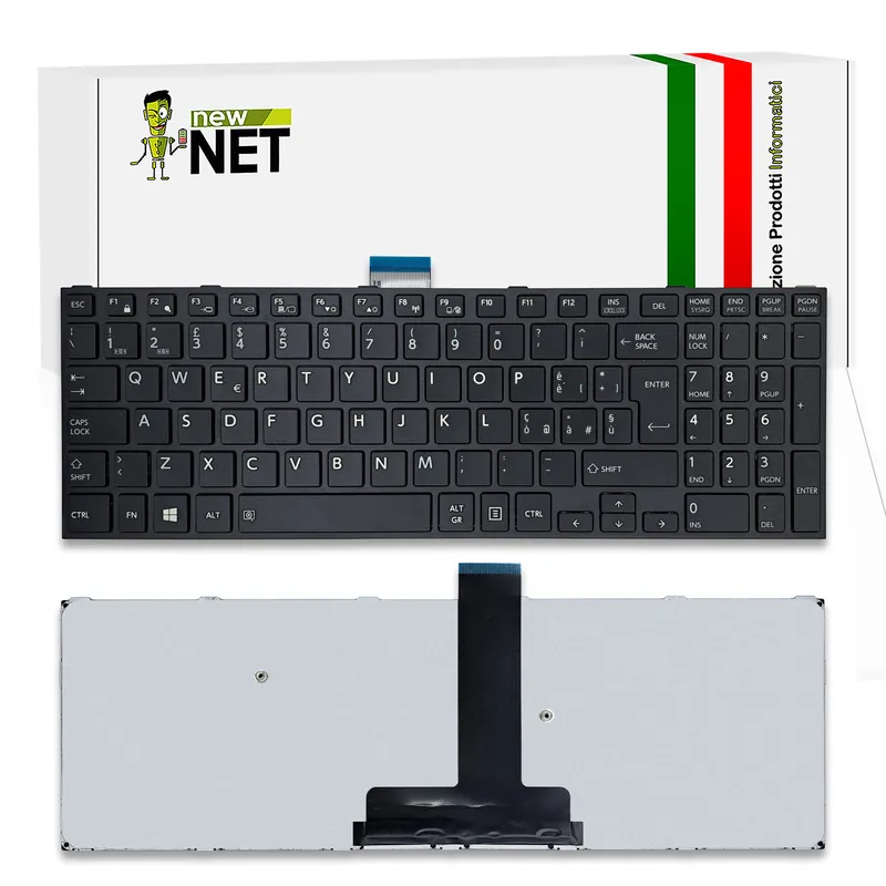 Tastiera per Toshiba Satellite Pro R50-C – frame nero