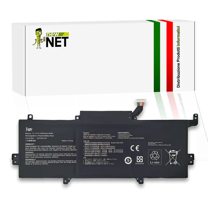 Batteria C31N1602 per ASUS Zenbook – 11.1V, 4350mAh / 48Wh