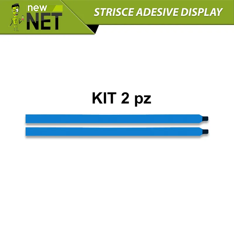 Strisce Adesive con linguetta per montaggio Display LCD, Kit da 2 pezzi