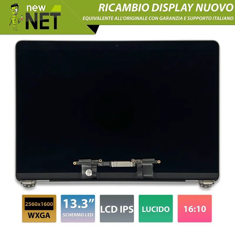 Display compatibile per Apple MacBook Pro 13″ model A1989 Mid 2018 – 2019, Space Gray (Grigio Siderale)