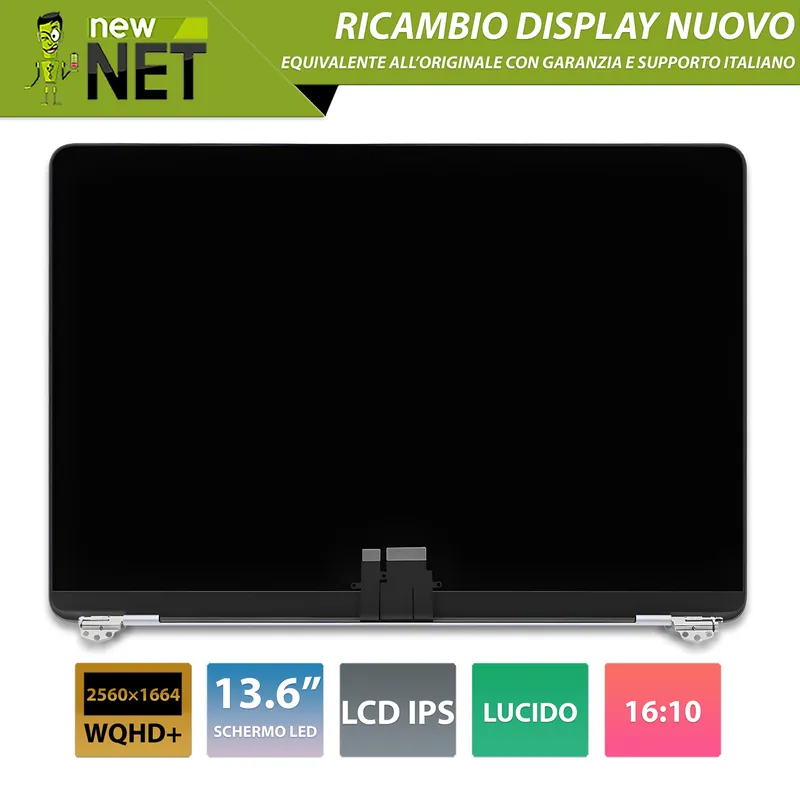 Display compatibile per Apple MacBook Air 13″ model A2681 2022, Silver (Argento)