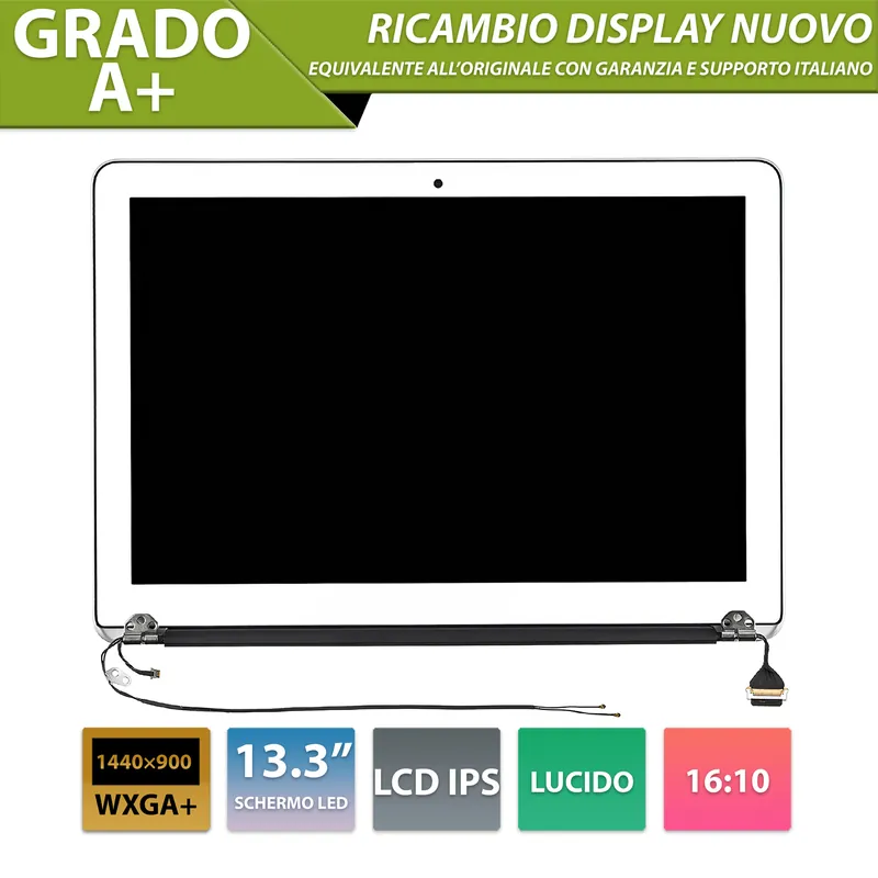 Display compatibile per Apple MacBook Air 13″ model A1369 anno 2010-2011, Silver (Argento)