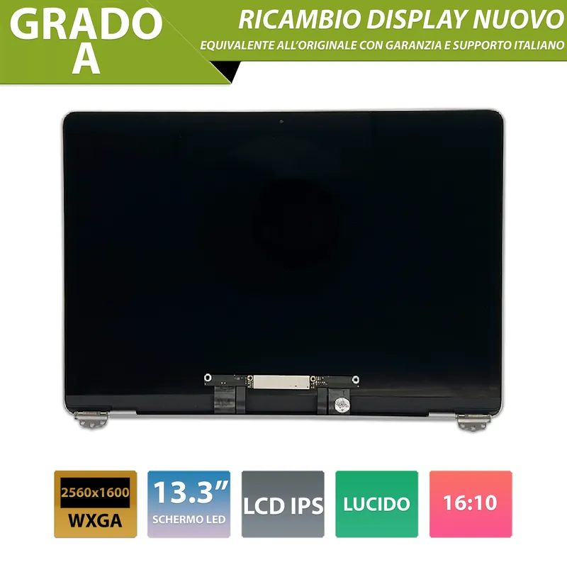Display compatibile con Apple MacBook Air (13, 2019) 13.3 pollici, model A1932 – Colore Space Gray / Grigio siderale