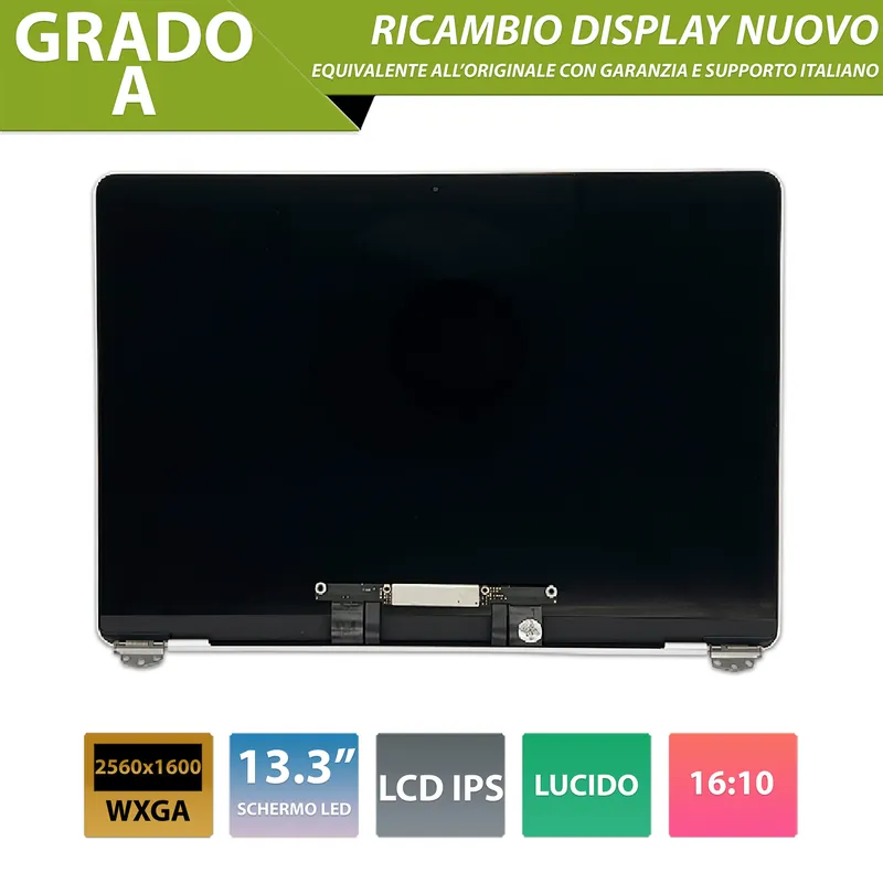 Display compatibile con Apple MacBook Air (13, 2019) 13.3 pollici, model A1932 – Colore Silver / Argento