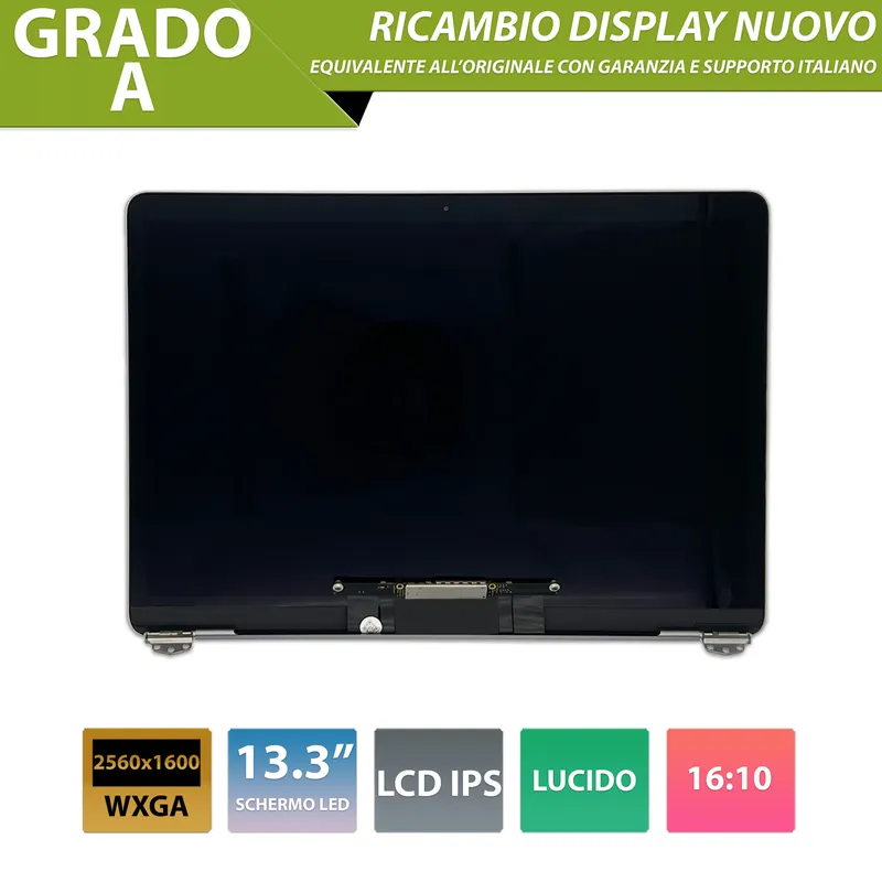 Display compatibile con Apple MacBook Air (13, 2020) 13.3 pollici, model A2179 – Colore Silver / Argento
