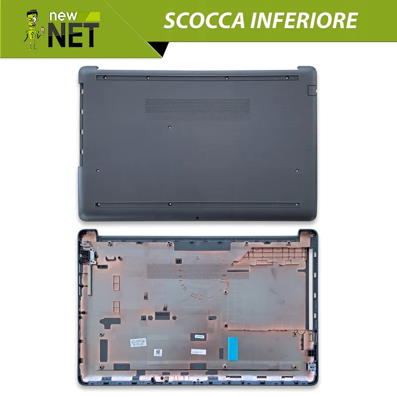 Bottom Case Scocca Inferiore L50284-001 per HP 15-da, 15-db, Colore Nero