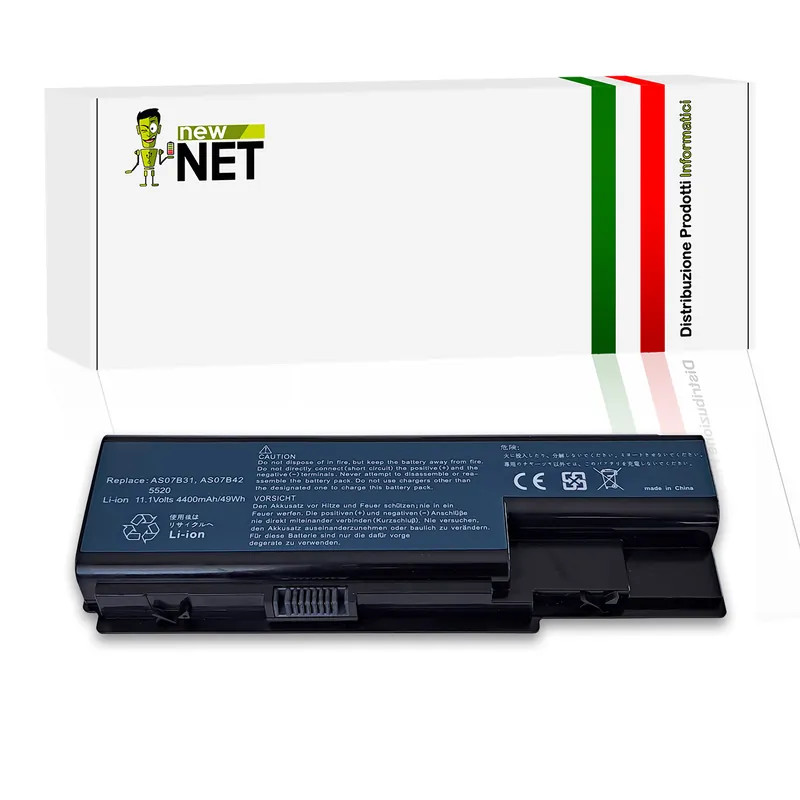 Batteria AS07B31 per Acer Aspire 5220 – 10.8-11.1V, 4400mAh / 49Wh