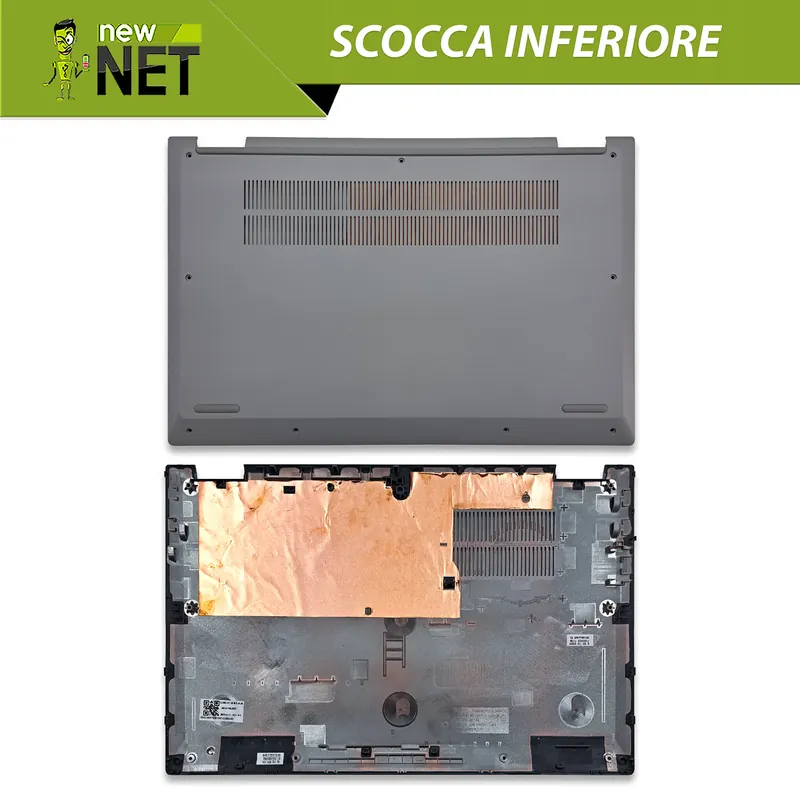 Bottom Case 5CB0Y85287 per Lenovo IdeaPad Flex 5-14IIL05, Colore Grigio