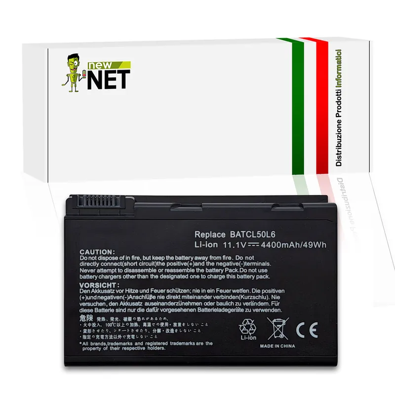 Batteria BATCL50L6 per Acer Aspire 3100 – 10.8-11.1V, 4400mAh / 49Wh