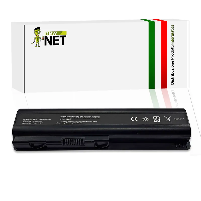 Batteria EV06 per Hp Pavilion, Compaq Presario – 10.8-11.1 V / 4400mAh / 48Wh