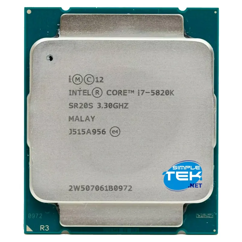 INTEL CORE I7 5820K PROCESSORE CPU LGA 2011 V3 SR20S 6C/12T 3,30GHZ MAX 3,60GHZ