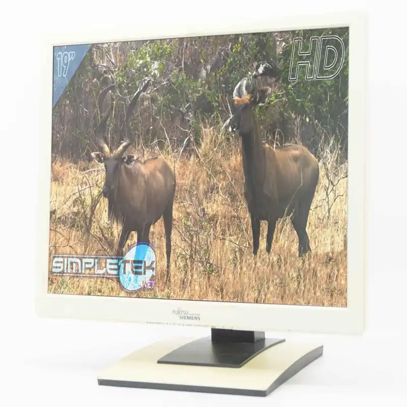 FUJITSU B19-5 SCHERMO MONITOR LCD DISPLAY 19″ 4 3 5 4 VGA DVI CASSE MULTIMEDIALE