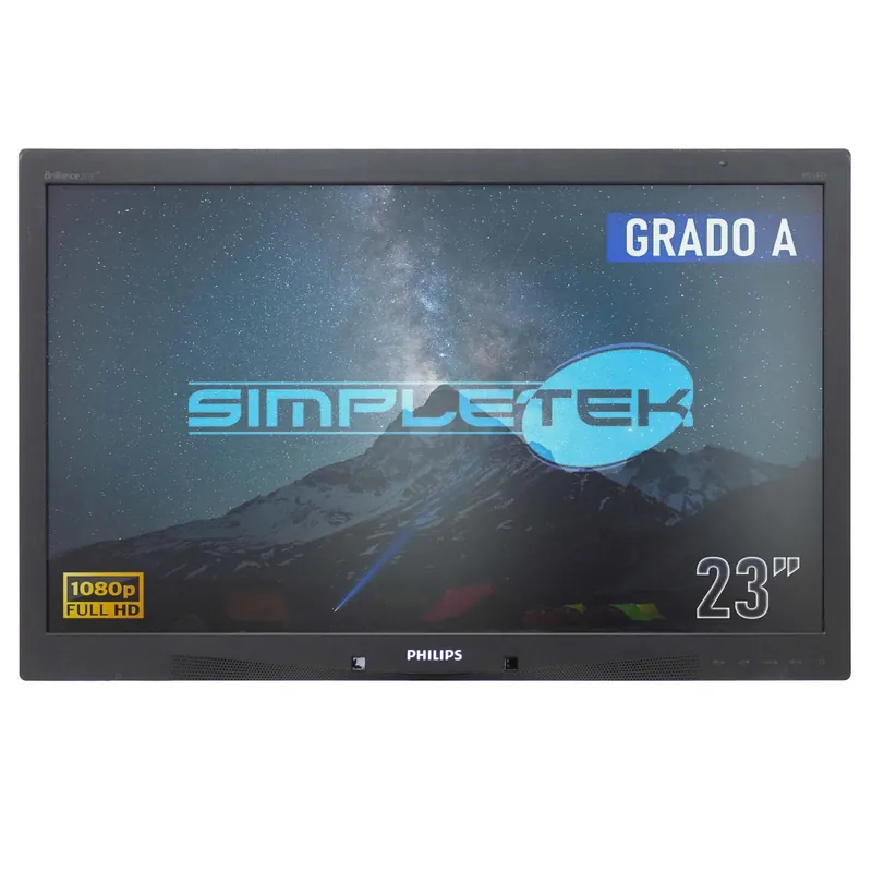 MONITOR SCHERMO LCD DISPLAY PHILIPS 23″ 16 9 FULL HD MULTIMEDIALE DVI DP VGA