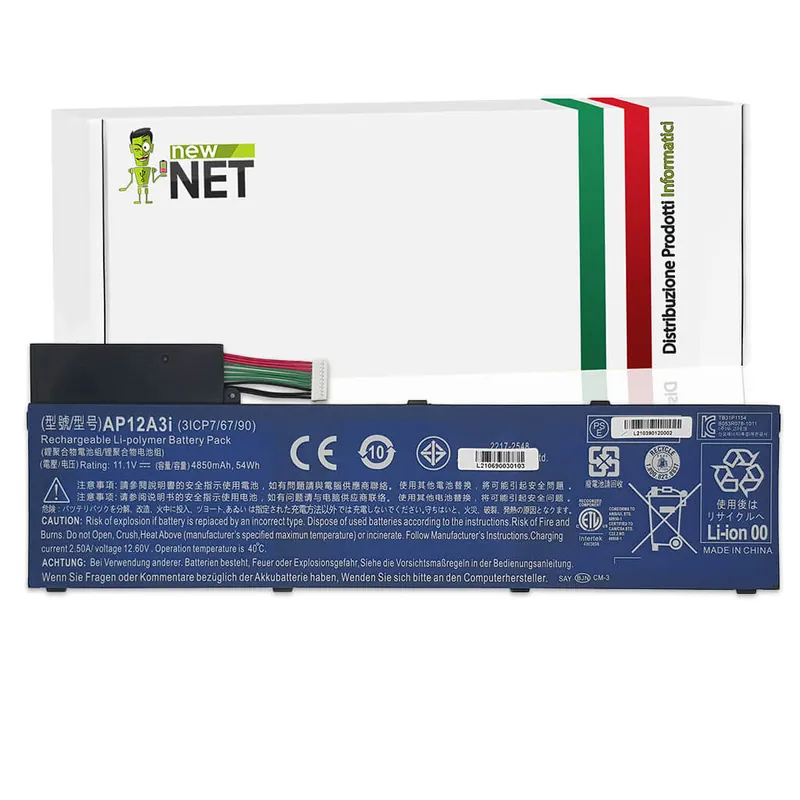 Batteria AP12A3i per Acer Aspire M5-581 – 10.8-11.1 V / 4850 mAh