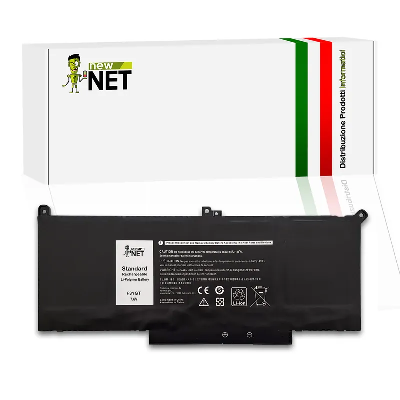 Batteria F3YGT per Dell Latitude 7280 – 7.6V, 7900mAh / 60Wh