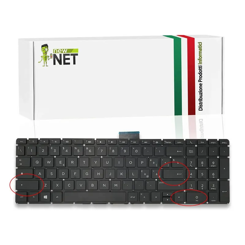 Tastiera per HP 250 G6 Retroilluminata