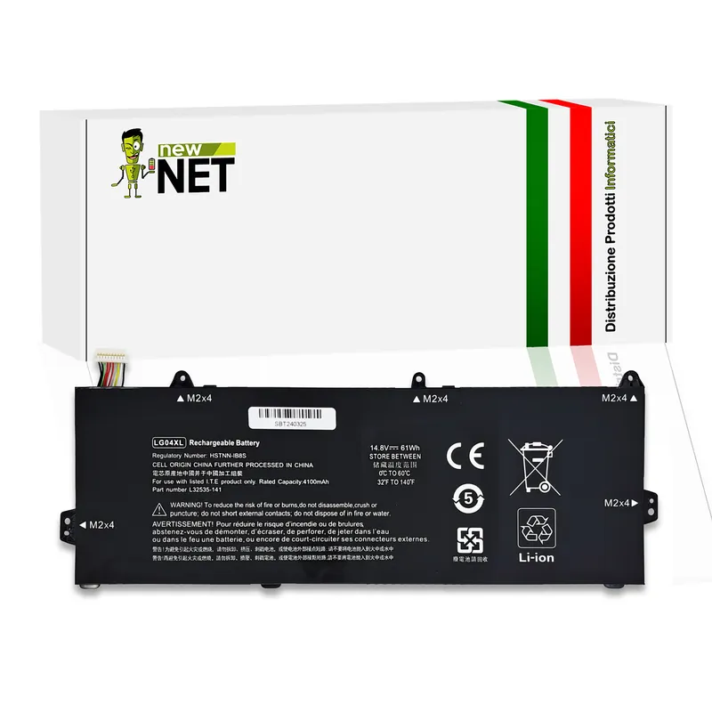 Batteria LG04XL per HP Pavilion 15-cs – 14.4-14.8V, 4100mAh / 61Wh