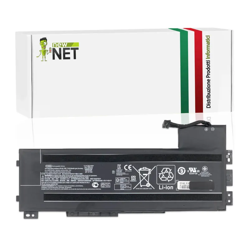Batteria VV09XL per HP Zbook 15 – 11.4 V / 7895 mAh